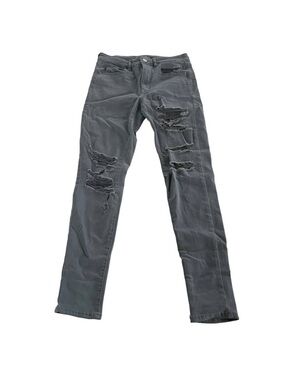American Eagle Jeans Womens 6 Regular Grey Hi-Rise Stretch X Jeggings Cotton Mix